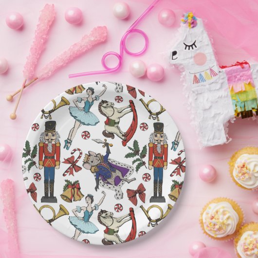 Nutcracker Ballet Christmas Kids Xmas Party Pappteller (Party)