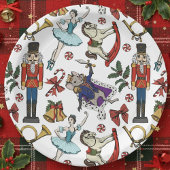 Nutcracker Ballet Christmas Kids Xmas Party Pappteller