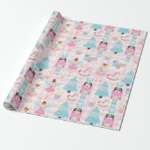 Nutcracker Ballet Christmas Pastel Wrapping Paper Geschenkpapier (Ungerollt)