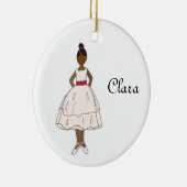 Nutcracker Ballet Clara individuell anpassbarer Ke Keramik Ornament (Rechts)