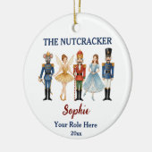 Nutcracker Ballet Custom Name & Role Keramik Ornament (Links)