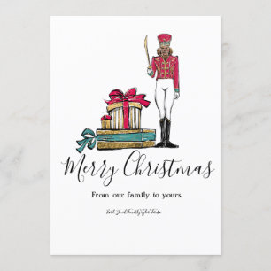 Nutcracker Ballet Dancer Holiday Card Einladung