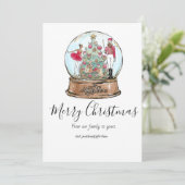 Nutcracker Ballet Dancer Holiday Card Einladung (Stehend Vorderseite)