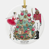 Nutcracker Ballet Dancer Weihnachten Keramik Ornament (Vorne)