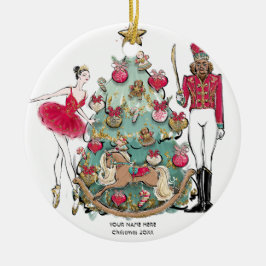 Nutcracker Ballet Dancer Weihnachten Keramik Ornament