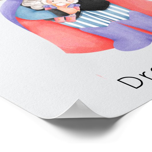 Nutcracker Ballet Drossel Meyer Pastell Weihnachte Poster (Ecke)