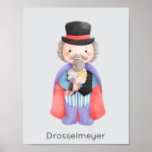 Nutcracker Ballet Drossel Meyer Pastell Weihnachte Poster (Vorne)