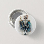 Nutcracker Ballet, Drosselmeyer Owl Button (Vorne & Hinten)