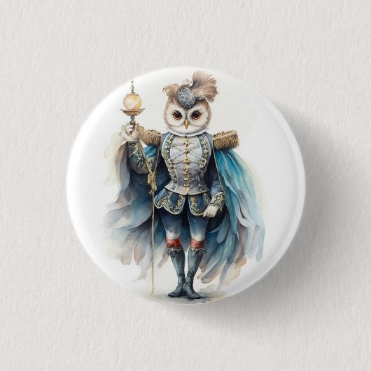 Nutcracker Ballet, Drosselmeyer Owl Button (Vorderseite)