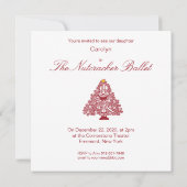 Nutcracker-Ballet-Einladung Einladung (Rückseite)