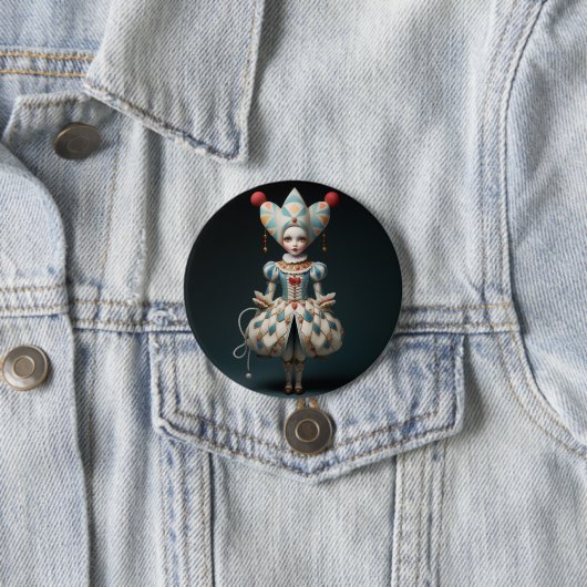Nutcracker Ballet Fashion-Harlequin Doll Button (Beispiel)