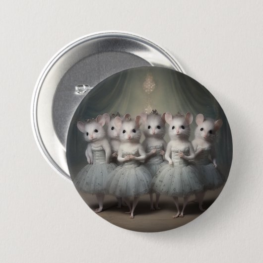 Nutcracker Ballet Fashion-Mice Button (Vorne & Hinten)