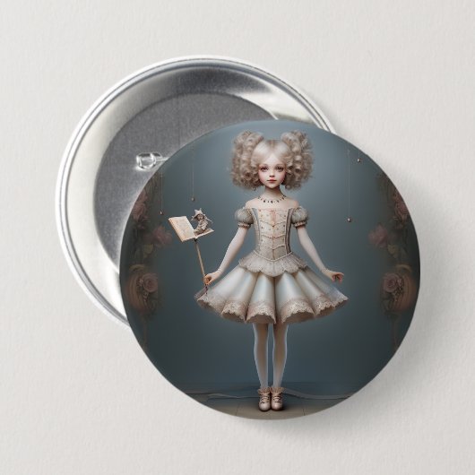 Nutcracker Ballet Fashion-Page Dancers Button (Vorne & Hinten)