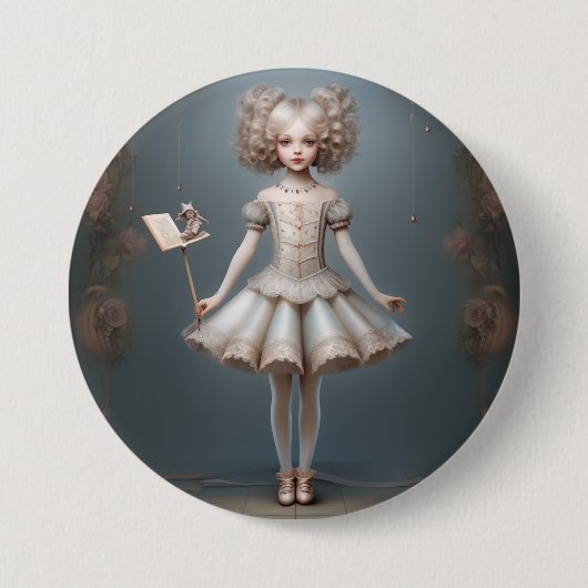 Nutcracker Ballet Fashion-Page Dancers Button (Vorderseite)