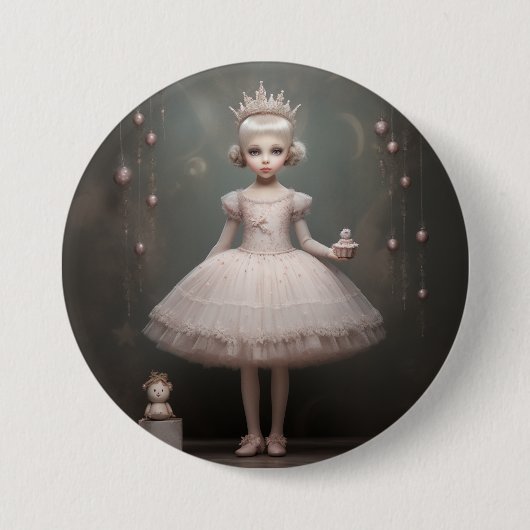 Nutcracker Ballet Fashion-Sugar Plum Fairy Button (Vorderseite)