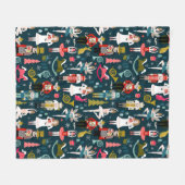 Nutcracker Ballet Fleecedecke (Vorderseite (Horizontal))