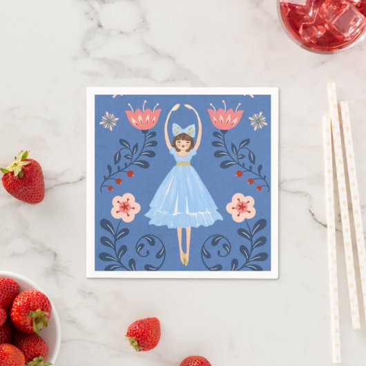 Nutcracker Ballet Foto Weihnachten Serviette (Beispiel)