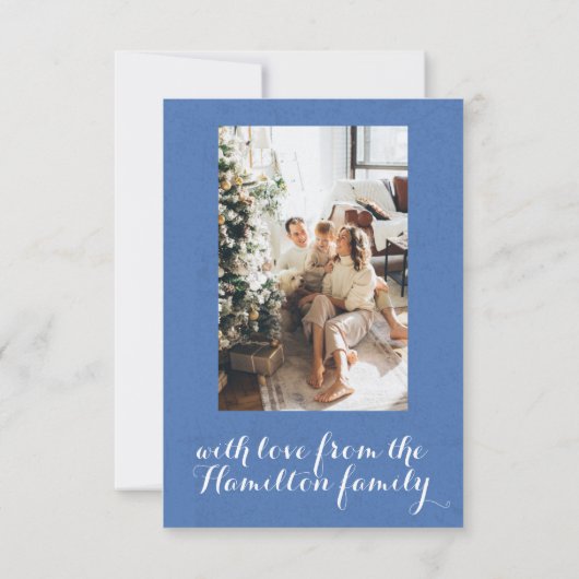 Nutcracker Ballet Foto Weihnachtskarte Einladung (Rückseite)