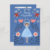 Nutcracker Ballet Foto Weihnachtskarte Einladung (Vorne/Hinten)