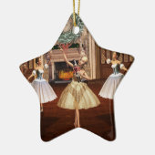 Nutcracker Ballet Frohe Weihnachts-Star-Ornament Keramik Ornament (Links)