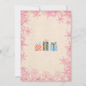 Nutcracker Ballet Geburtstagswinterrosa Einladung (Rückseite)