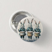 Nutcracker Ballet, Hare Drummers Button (Vorne & Hinten)