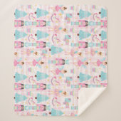 Nutcracker Ballet Holiday Christmas Baby Girl Sherpadecke (Vorderseite)