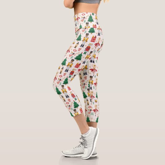 Nutcracker Ballet Holiday Pattern Capri Leggings (Links)
