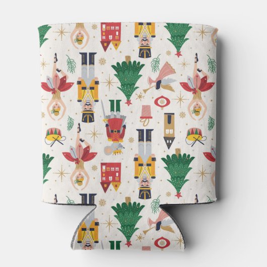 Nutcracker Ballet Holiday Pattern Dosenkühler (Rückseite)