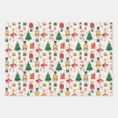 Nutcracker Ballet Holiday Pattern Geschenkpapier Set (Vorderseite 3)