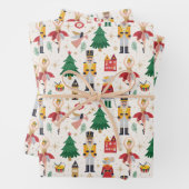 Nutcracker Ballet Holiday Pattern Geschenkpapier Set (Beispiel)