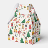 Nutcracker Ballet Holiday Pattern Geschenkschachtel (Rückseite)
