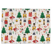 Nutcracker Ballet Holiday Pattern Große Geschenktüte (Rückseite)