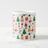 Nutcracker Ballet Holiday Pattern Jumbo-Tasse (Vorderseite)