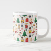 Nutcracker Ballet Holiday Pattern Jumbo-Tasse (Rechts)