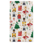 Nutcracker Ballet Holiday Pattern Kleine Geschenktüte (Rückseite)