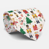 Nutcracker Ballet Holiday Pattern Krawatte (Gerollt)