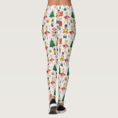Nutcracker Ballet Holiday Pattern Leggings (Rückseite)