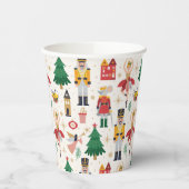 Nutcracker Ballet Holiday Pattern Pappbecher (Links)