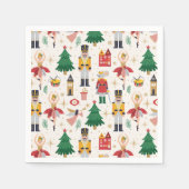 Nutcracker Ballet Holiday Pattern Serviette (Vorderseite)
