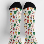 Nutcracker Ballet Holiday Pattern Socken (Oben)