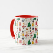 Nutcracker Ballet Holiday Pattern Tasse (Vorderseite Links)