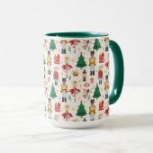 Nutcracker Ballet Holiday Pattern Tasse (VorderseiteRechts)