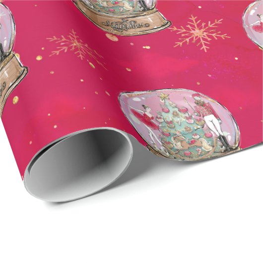 Nutcracker Ballet Holiday Wrapping Paper Geschenkpapier (Rolleneckpunkt)