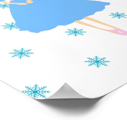 Nutcracker Ballet Illustration Clara Poster (Ecke)