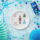 Nutcracker Ballet Illustration Snowflake Napkins Pappteller (Party)