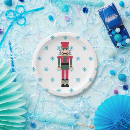 Nutcracker Ballet Illustration Snowflake Pappteller (Party)