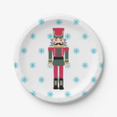 Nutcracker Ballet Illustration Snowflake Pappteller (Vorderseite)