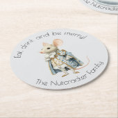 Nutcracker Ballet Mouse King Weihnachten Runder Pappuntersetzer (Angewinkelt)