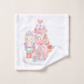 Nutcracker Ballet Muster Badhandtuch Set (Waschlappen)